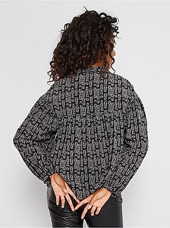 Camisa com mangas em balão - Kiabi