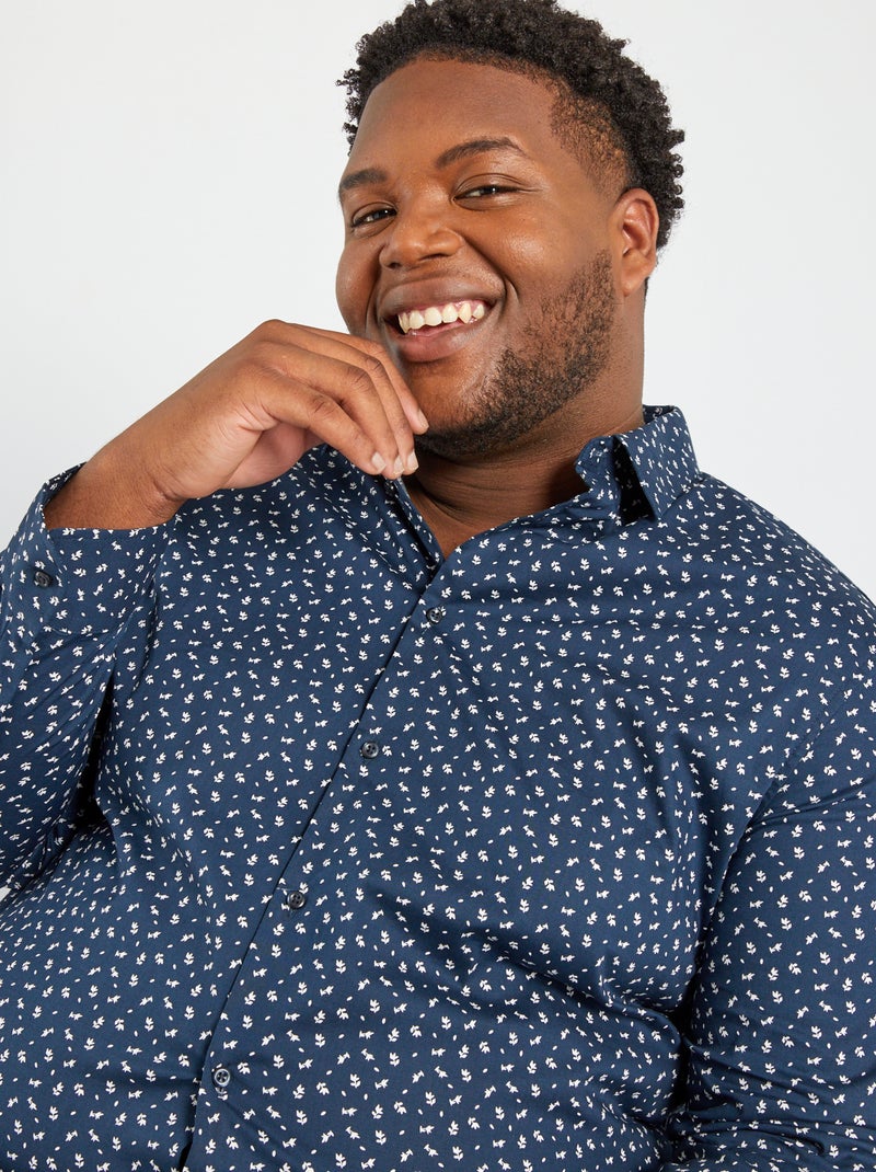 Camisa com motivo AZUL - Kiabi