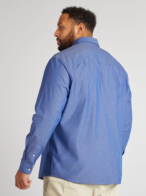 Camisa com motivo dobby - Kiabi