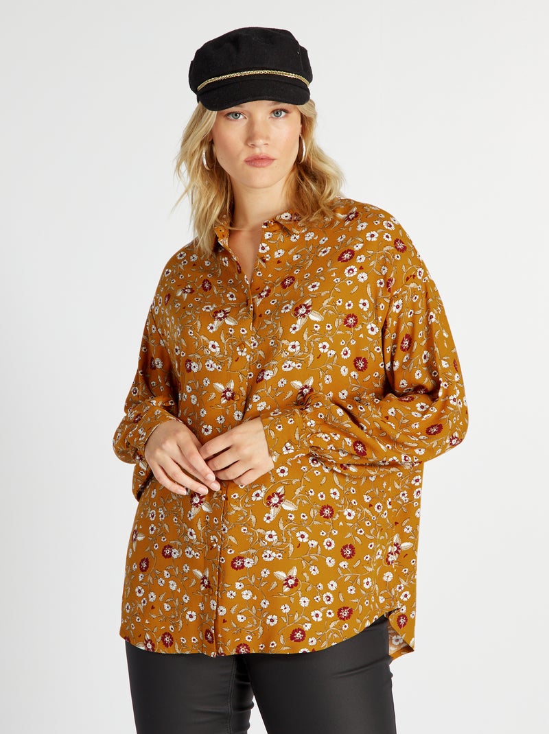 Camisa com motivo MARROM - Kiabi