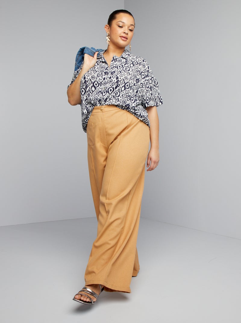 Camisa com motivos AZUL - Kiabi