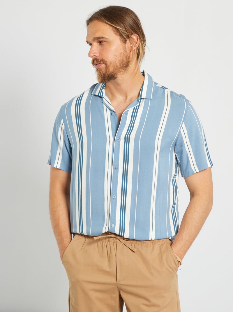 Camisa com motivos AZUL - Kiabi