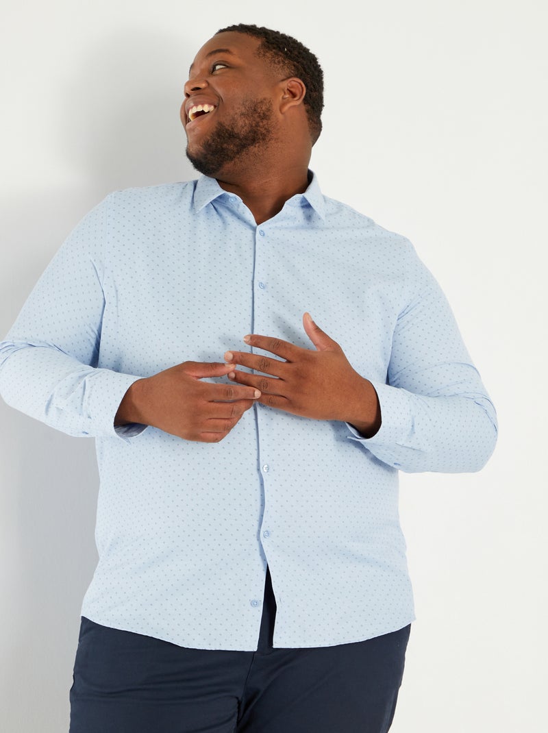 Camisa com motivos AZUL - Kiabi