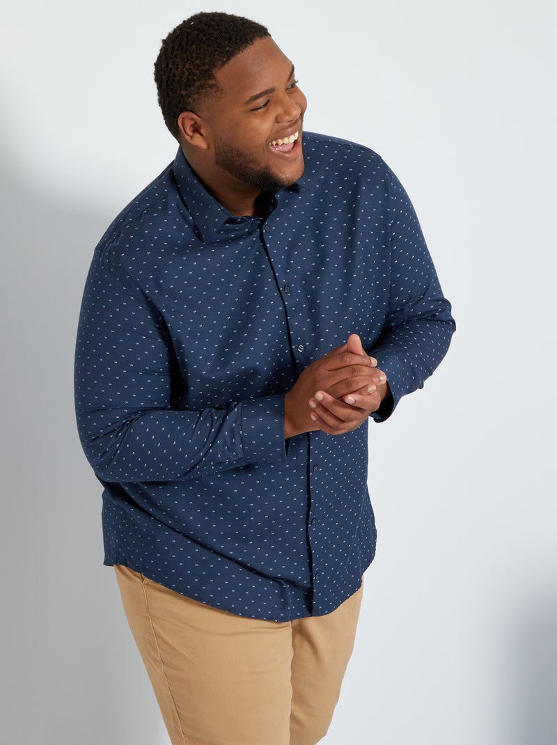 Camisa com motivos AZUL - Kiabi