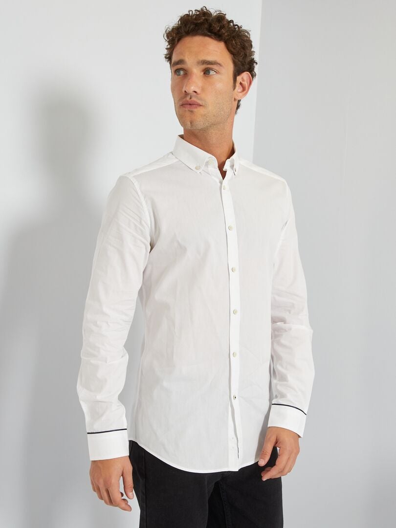Camisa com motivos Branco - Kiabi