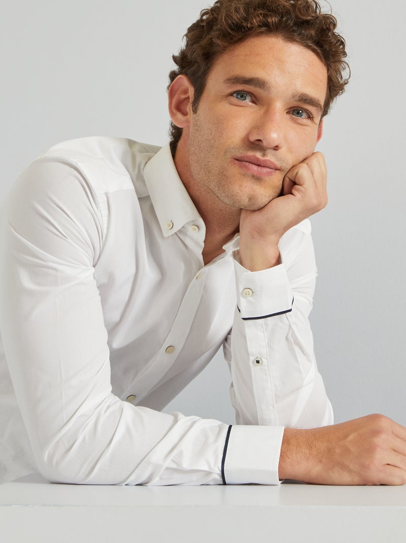 Camisa com motivos Branco - Kiabi