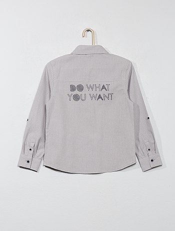 Camisa com motivos - Kiabi