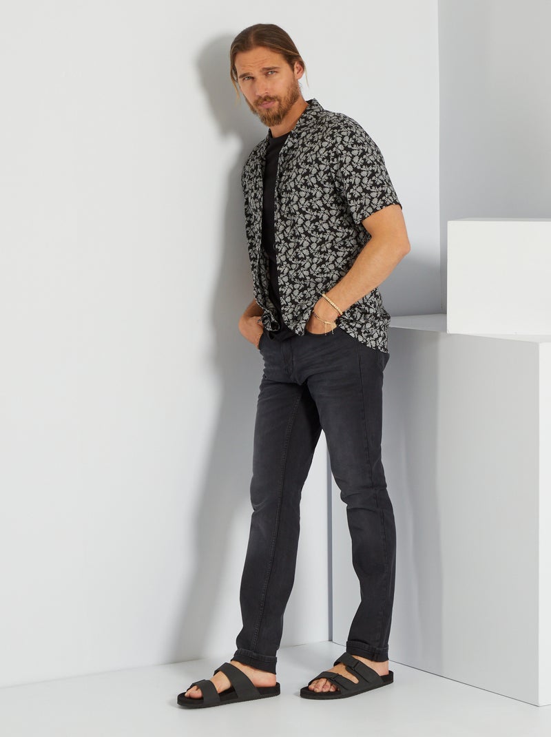 Camisa com motivos PRETO - Kiabi