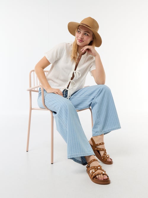 Camisa com nós - Kiabi