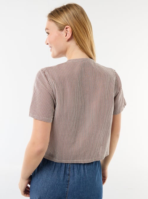 Camisa com nós - Kiabi