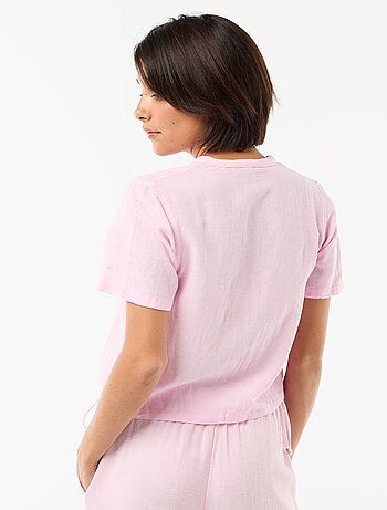 Camisa com nós