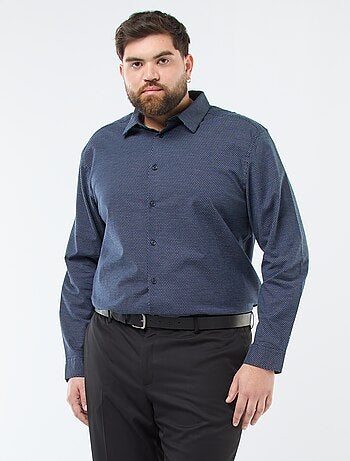 Camisa com padrão regular em algodão