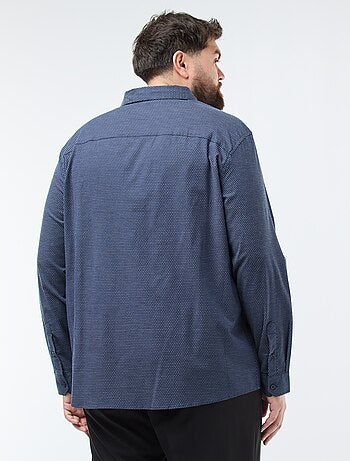 Camisa com padrão regular em algodão