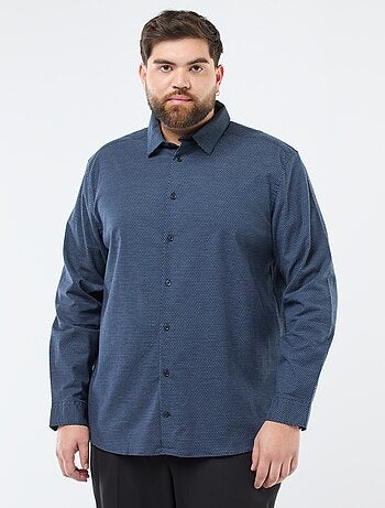 Camisa com padrão regular em algodão