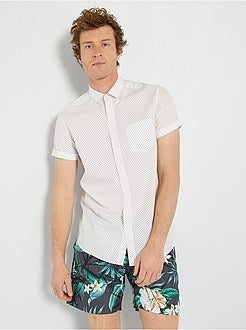 Camisa com pontilhados - Kiabi