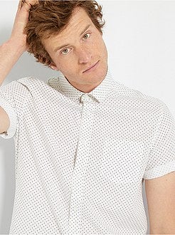 Camisa com pontilhados - Kiabi
