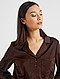     Camisa comprida acetinada vista 3

