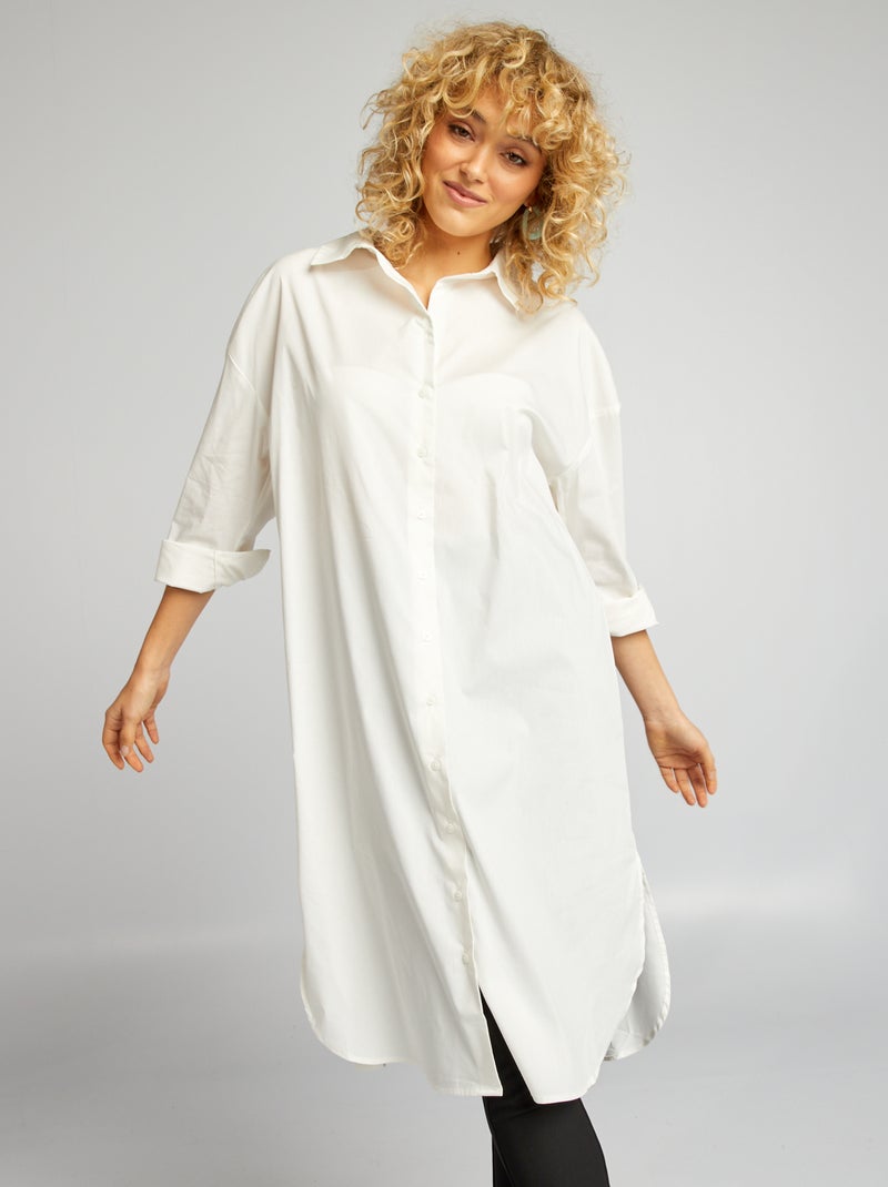Camisa comprida BRANCO - Kiabi