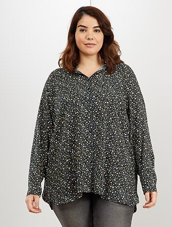 Camisa comprida e fluida - Kiabi