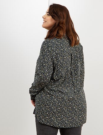 Camisa comprida e fluida - Kiabi