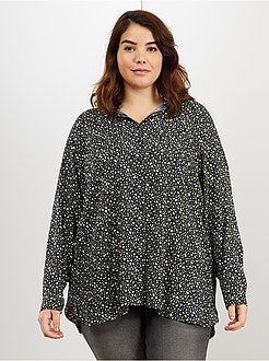 Camisa comprida e fluida - Kiabi