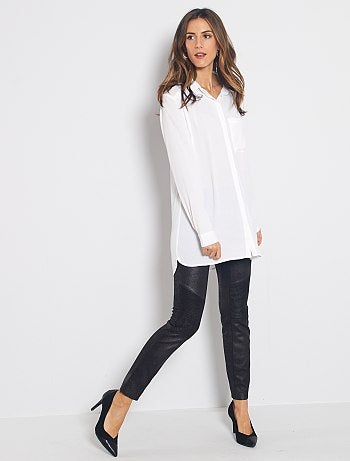 Camisa comprida e fluida - Kiabi