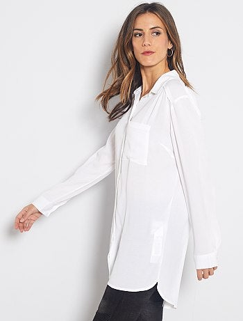 Camisa comprida e fluida - Kiabi