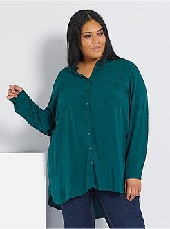 Camisa comprida e fluida - Kiabi