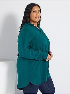 Camisa comprida e fluida - Kiabi