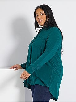 Camisa comprida e fluida - Kiabi