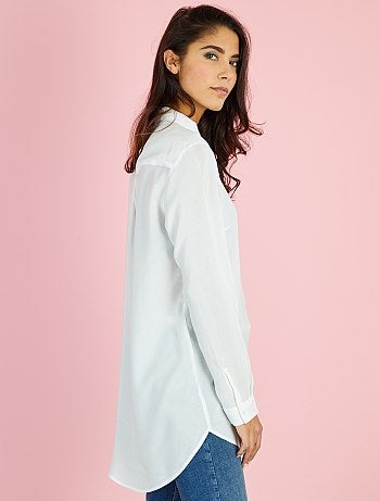 Camisa comprida em viscose - Kiabi