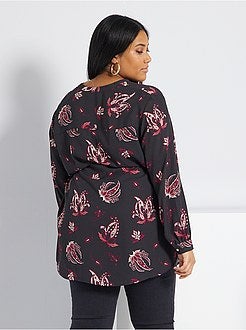 Camisa comprida estampada - Kiabi