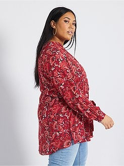 Camisa comprida estampada - Kiabi