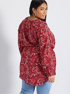 Camisa comprida estampada - Kiabi