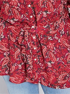 Camisa comprida estampada - Kiabi