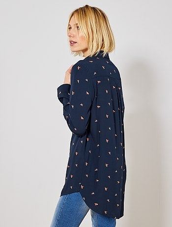 Camisa comprida estilo túnica - Kiabi