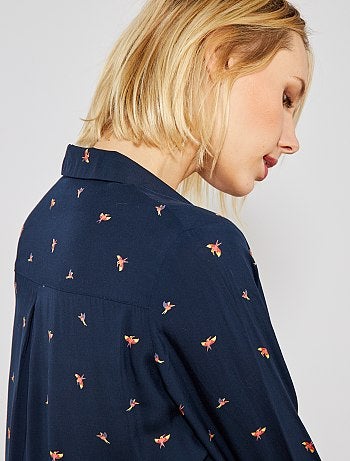 Camisa comprida estilo túnica - Kiabi