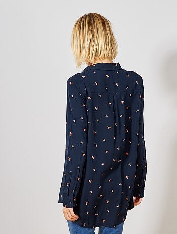 Camisa comprida estilo túnica - Kiabi