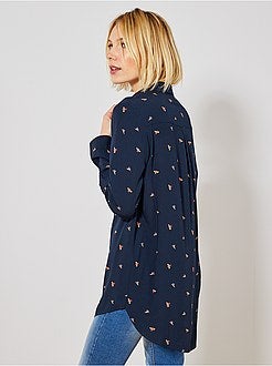 Camisa comprida estilo túnica - Kiabi