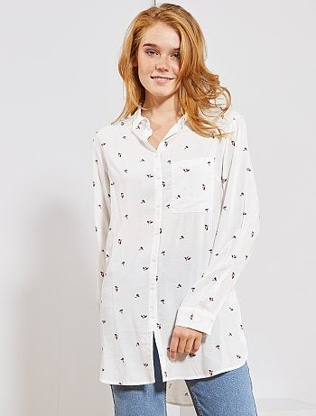 Camisa comprida estilo túnica - Kiabi