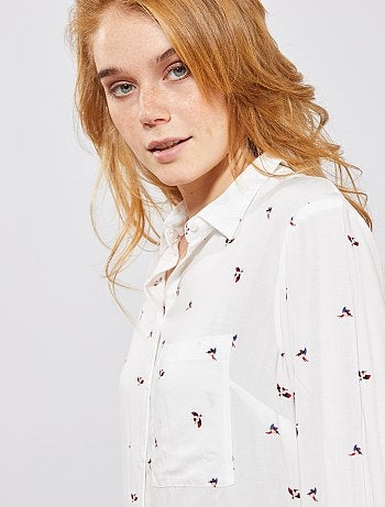 Camisa comprida estilo túnica - Kiabi