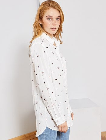 Camisa comprida estilo túnica - Kiabi