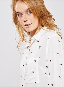 Camisa comprida estilo túnica - Kiabi