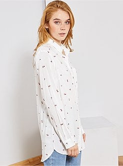 Camisa comprida estilo túnica - Kiabi