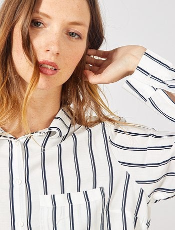 Camisa comprida estilo túnica - Kiabi