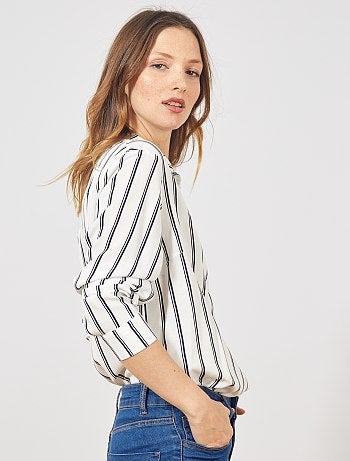 Camisa comprida estilo túnica - Kiabi