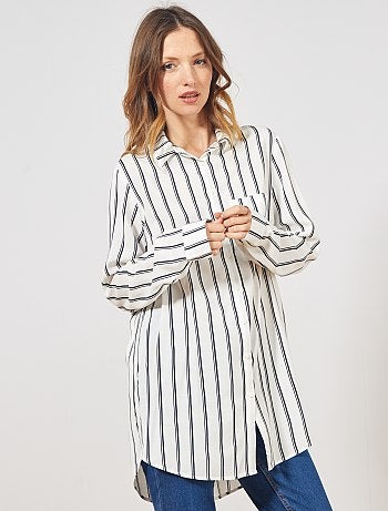 Camisa comprida estilo túnica - Kiabi