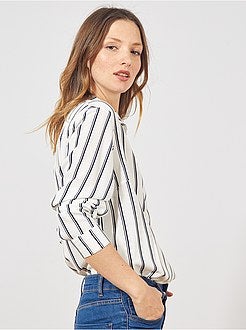 Camisa comprida estilo túnica - Kiabi