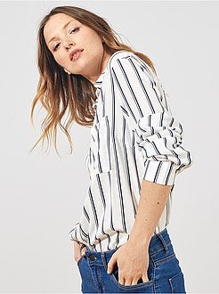 Camisa comprida estilo túnica - Kiabi