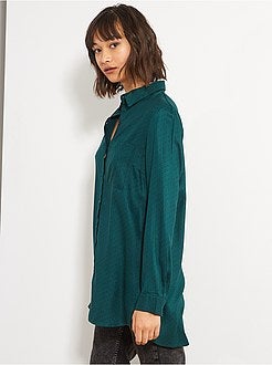 Camisa comprida estilo túnica - Kiabi